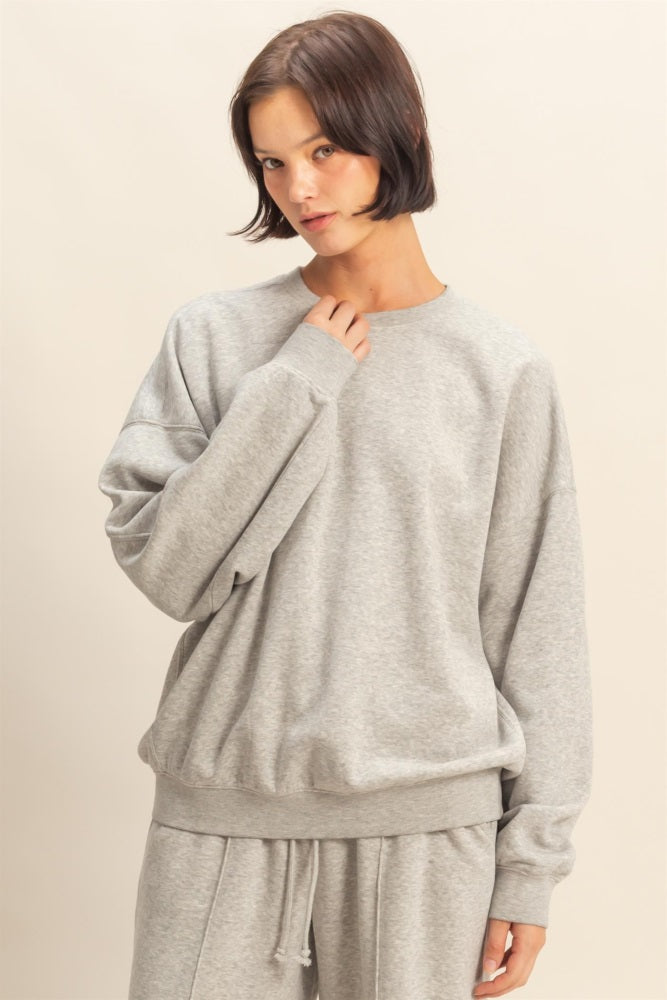 Heather Gray Long Sleeve Sweatshirt