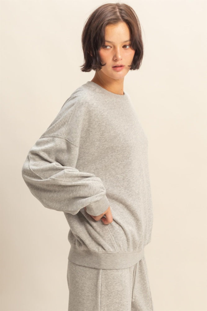 Heather Gray Long Sleeve Sweatshirt