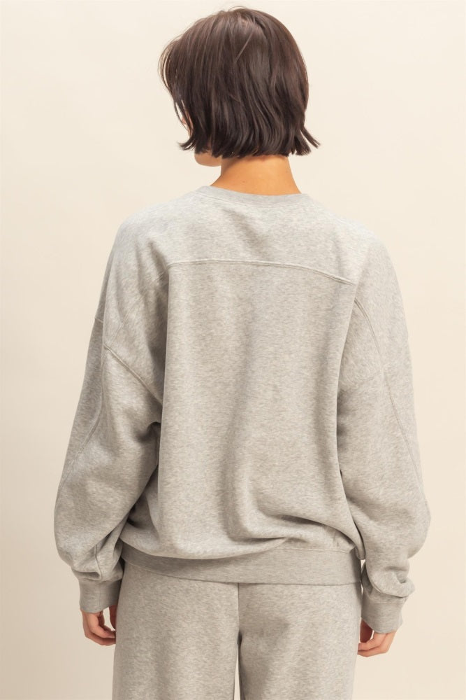Heather Gray Long Sleeve Sweatshirt