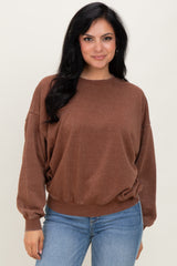 Camel Long Sleeve Sweatshirt