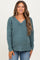 Ash Jade Ribbed V-Neck Long Sleeve Maternity Top