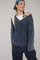 Navy Vintage Wash Oversized V-Neck Sweater