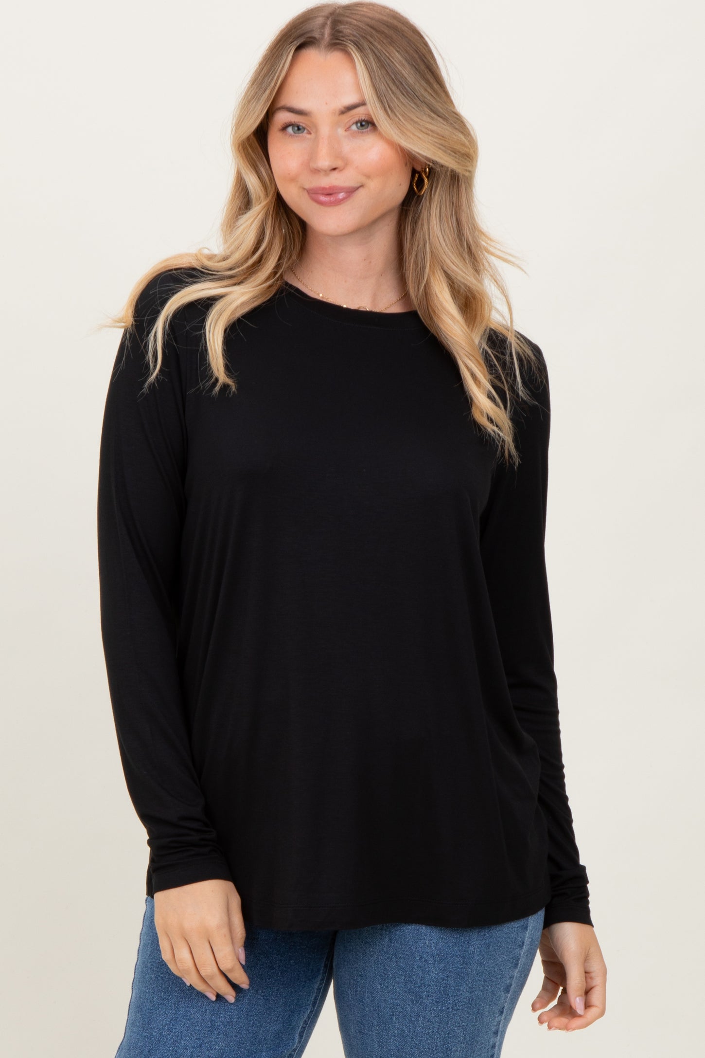 Black Long Sleeve Top