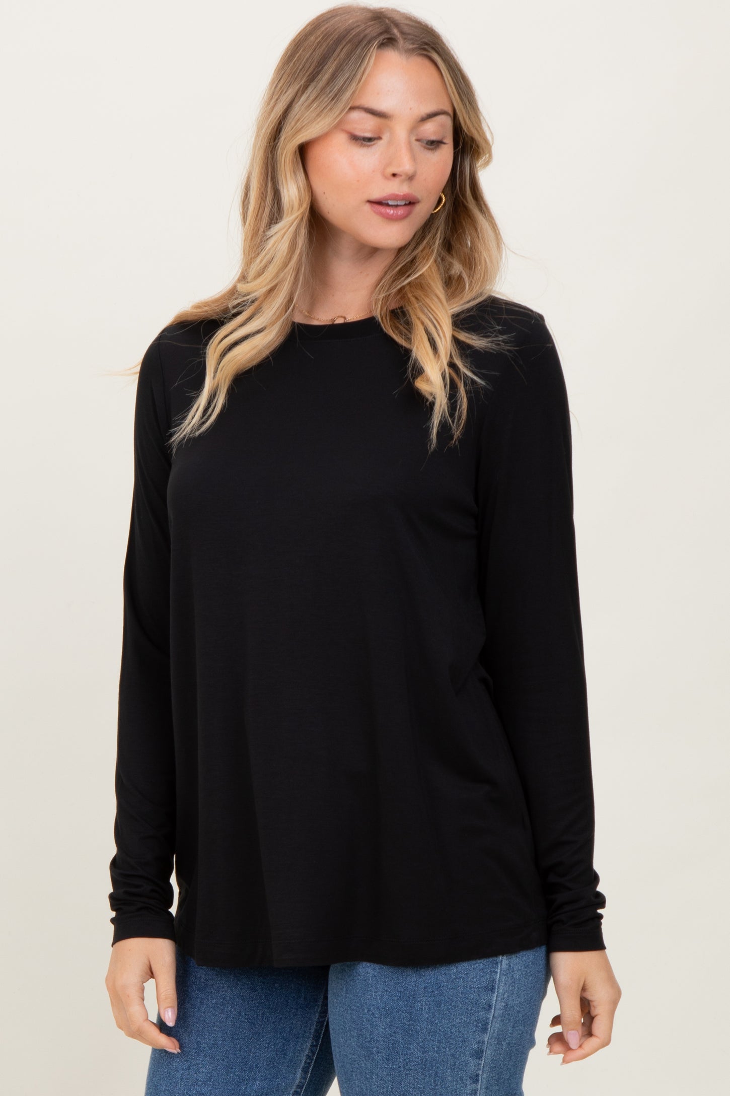 Black Long Sleeve Top