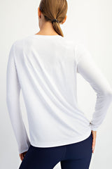 White Long Sleeve Top