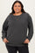 Charcoal Vintage Wash French Terry Plus Pullover