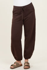Brown Multi Seam Fleece Sweatpants
