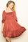 Rust Suede Dress
