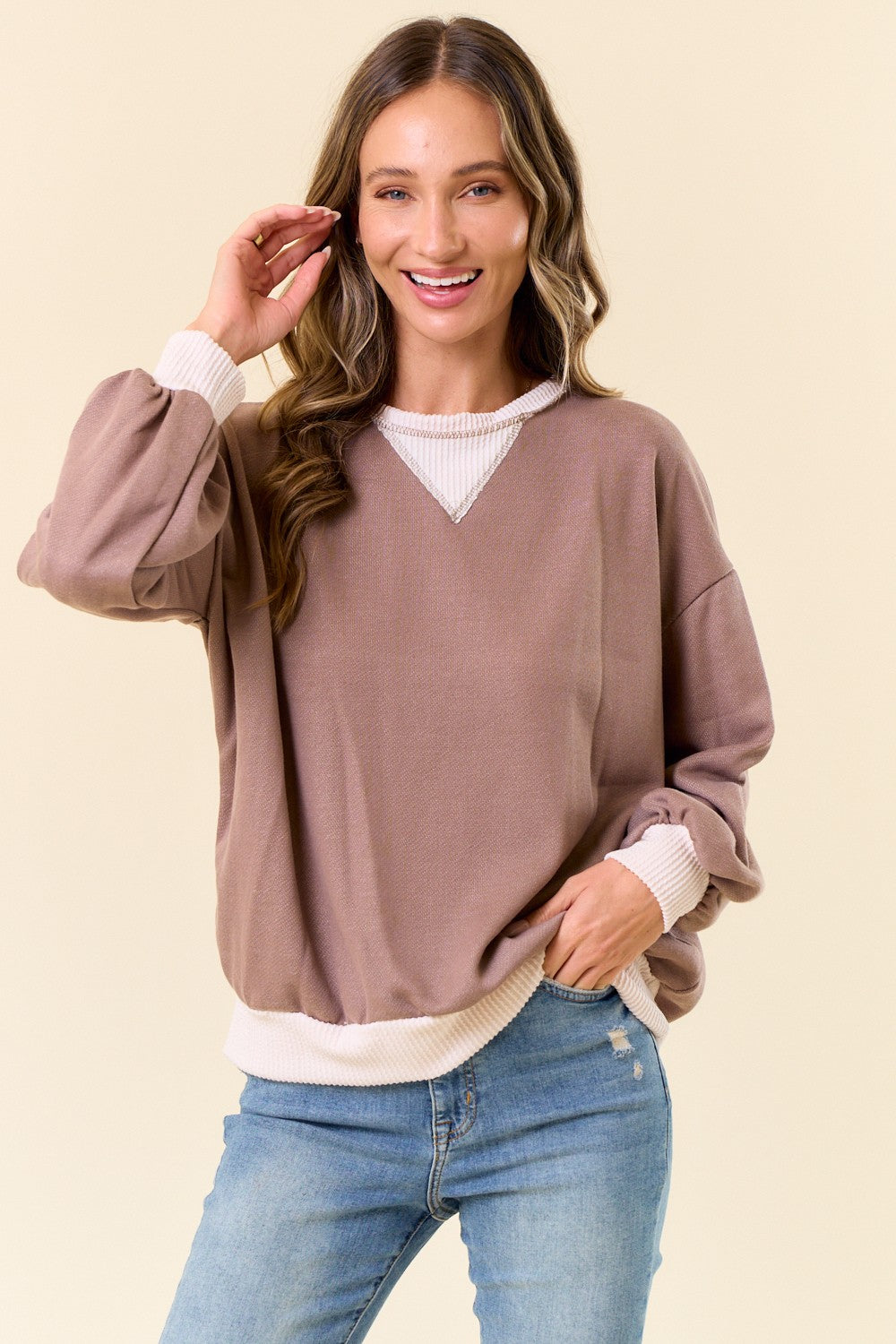 Mocha French Terry Sweatshirt