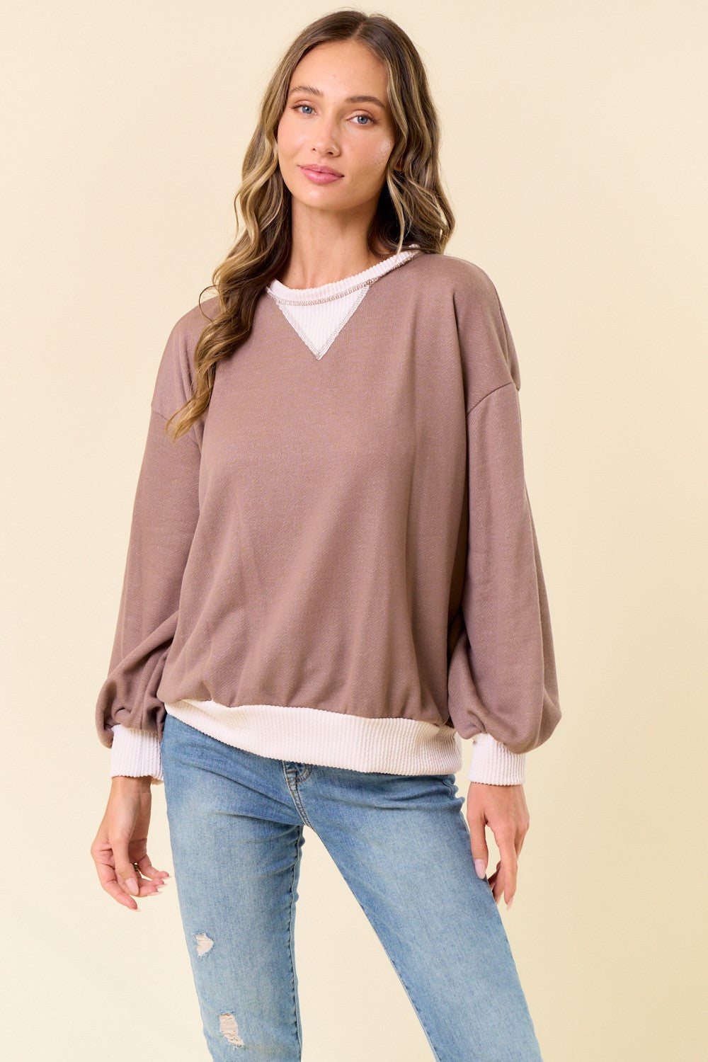Mocha French Terry Sweatshirt