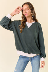 Olive French Terry Sweatshirt