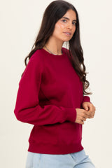 Burgundy Fleece Sweatshirt