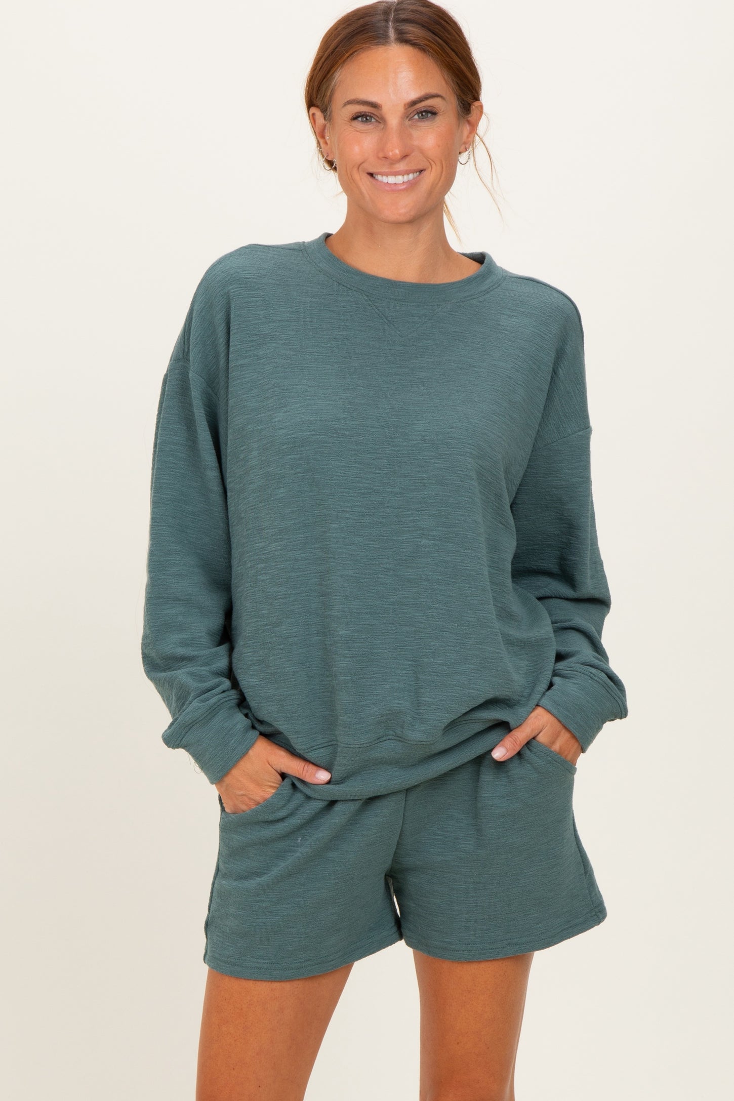 Jade Maternity Pullover & Shorts Set