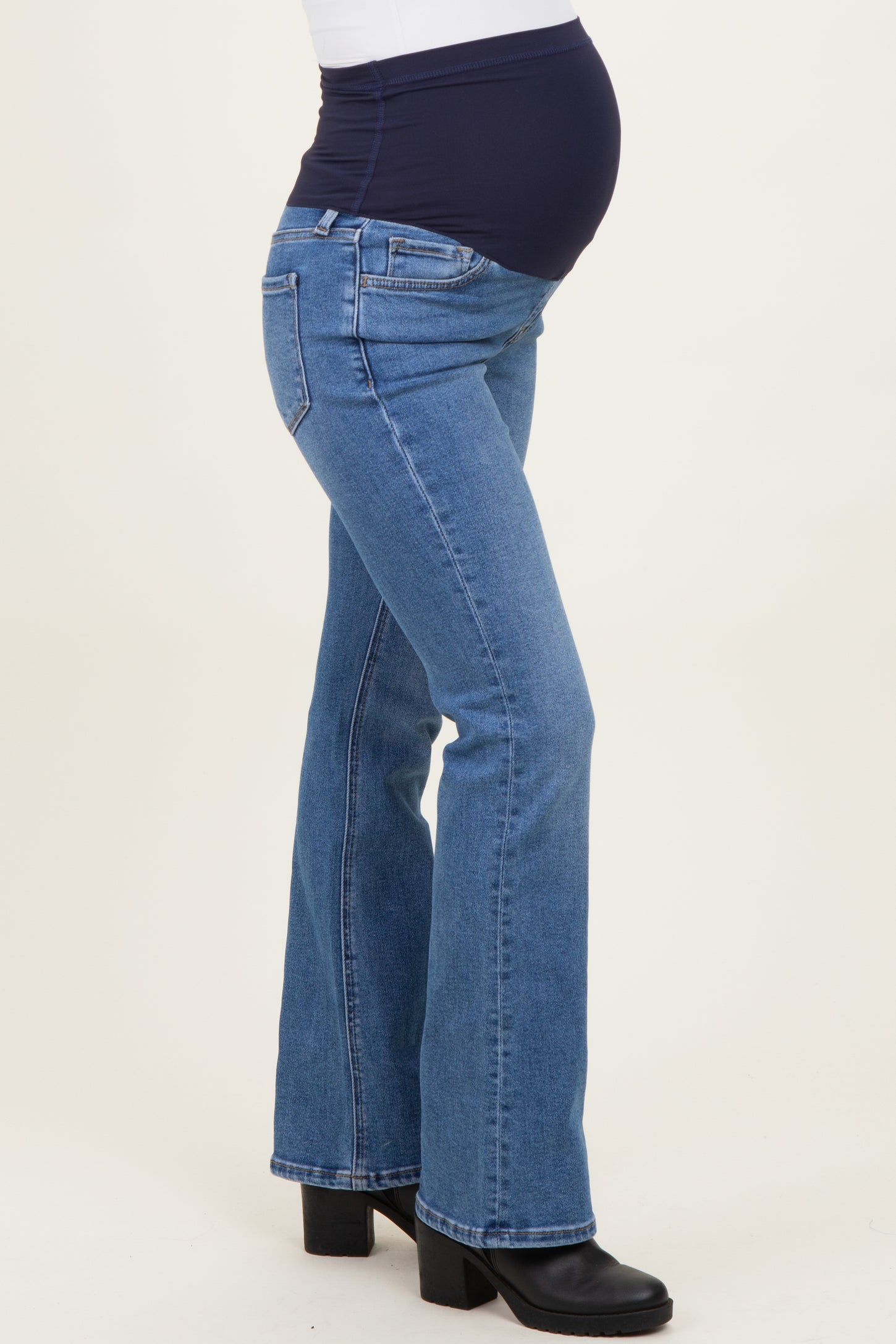 Blue Classic Wash Maternity Bootcut Jeans