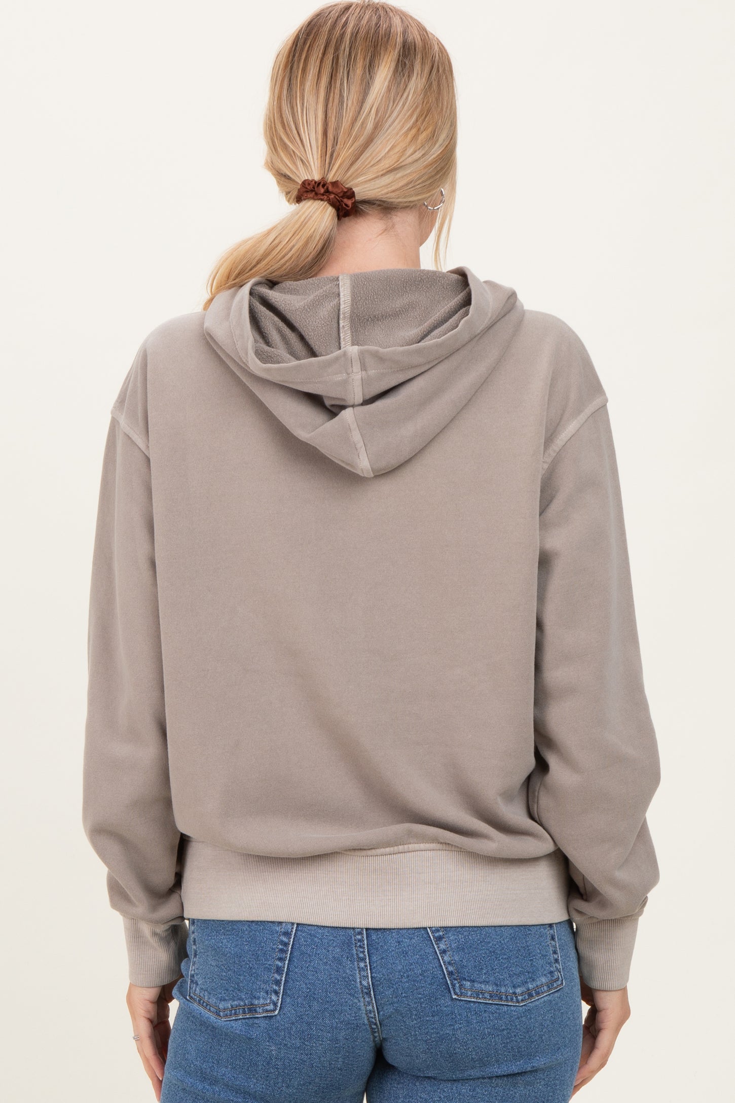 Mocha Soft Fleece Pocket Hoodie
