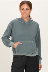 Dusty Jade Soft Fleece Pocket Hoodie
