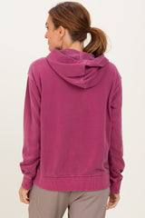 Wine Soft Fleece Pocket Hoodie