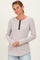 Oatmeal Contrast Long Sleeve Thermal Top