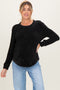 Black Chenille Knit Maternity Sweater