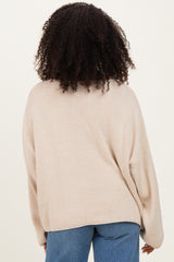 Oatmeal Oversized Boatneck Sweater