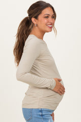 Sage Basic Long Sleeve Maternity Top