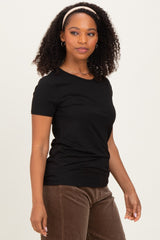 Black Basic Short Sleeve Tee