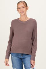 Cocoa Classic Crew Neck Maternity Sweater