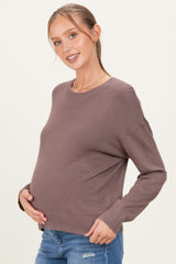 Cocoa Classic Crew Neck Maternity Sweater