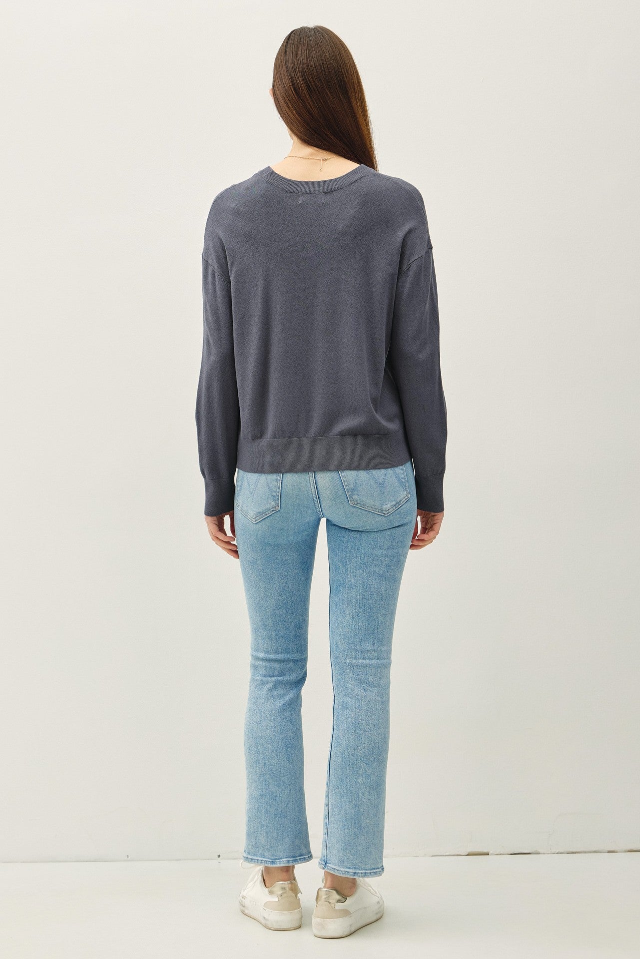 Charcoal Classic Crew Neck Sweater