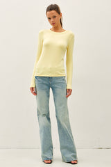 Yellow Long Sleeve Top