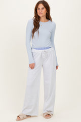 Heather Grey Contrast Waistband Lounge Pants