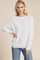 Ivory Ribbed Dolman Top