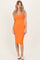Orange Square Neck Tank Dress