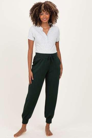 Forest Green Maternity Jogger Pants
