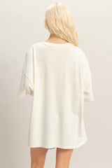 Ivory Oversized Mineral Wash T-Shirt