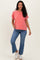 Fuchsia Mineral Wash Boxy Fit Maternity T-Shirt