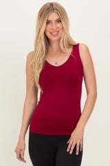 Cabernet Sleeveless Fitted Tank Top
