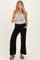 Black Ankle Wide Leg Maternity Pants