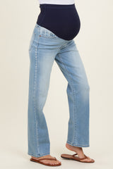 Light Wash Maternity Dad Jeans