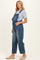 Dark Wash Denim Barrel Maternity Overalls