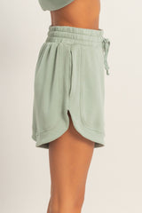 Sage Drawstring Relaxed Fit Shorts