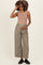 Olive Elastic Waistband Maternity Trousers