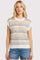 Navy Multicolor Striped Sweater Top