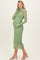 Kiwi Polka Dot Mesh Overlay Maternity Midi Dress