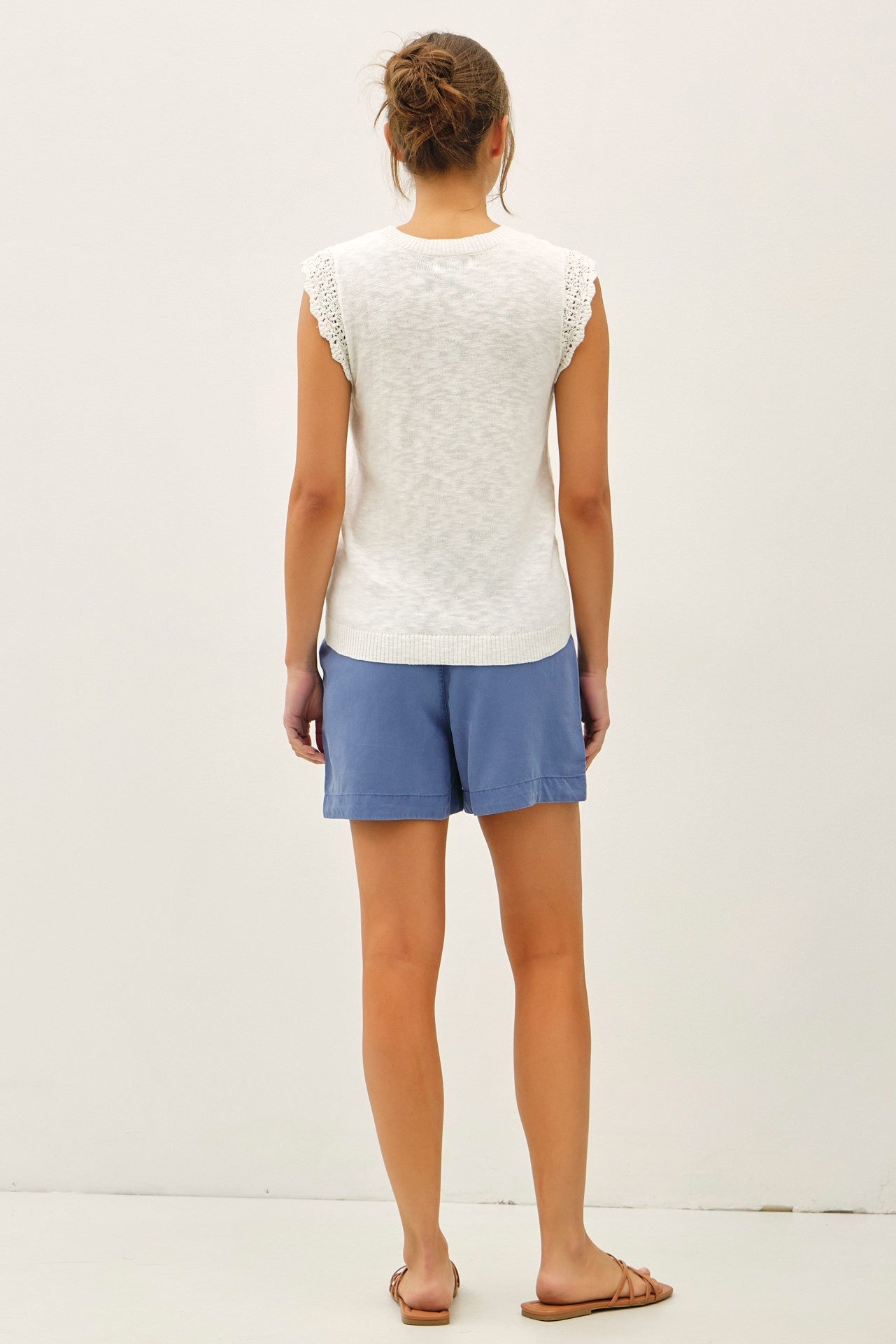 Blue  Pull On Short