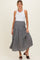 Black Floral Maternity Maxi Skirt