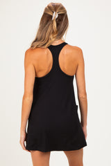 Black Maternity Active Racerback Skortsie