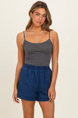 Charcoal Basic Adjustable Strap Cami
