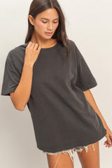 Black Maternity Crew Neck T-Shirt