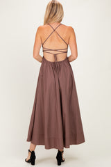 Brown Midi Dress